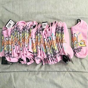 20 PAIRS Disney Bambi Pink Women’s Socks One Size